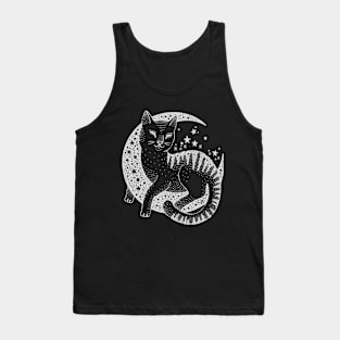 Moon Kitty Cat Tank Top